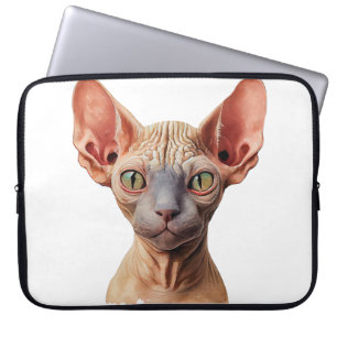 CAPA PARA NOTEBOOK ROSTO DE GATO SEM CABELO SEM CABELO