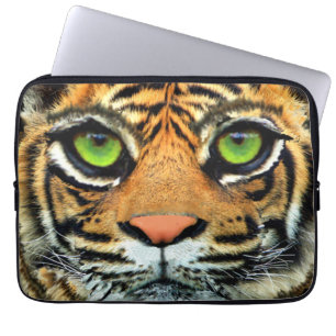 Capa Para Notebook Rosto de Tigre Selvagem