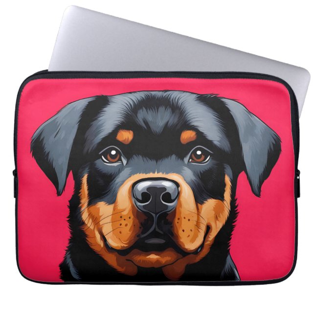 Capa Para Notebook Rottweiler (Frente)