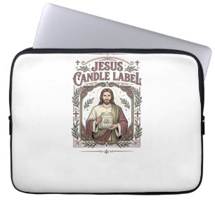 Capa Para Notebook Rótulo de Vela Jesus Vela Jesus Fé Cristã Vi