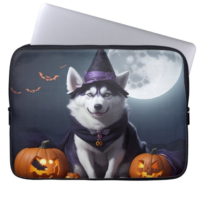 Capa Para Notebook Rouco Cão Aventura Aventura Moonlit Magic Spooky (Frente)
