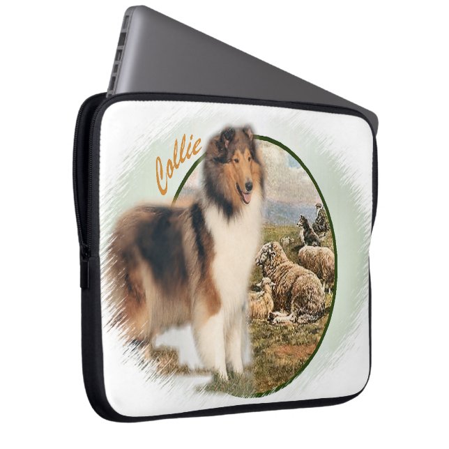 Capa Para Notebook Rough Collie Keeper da ovelha (Frente Esquerda)