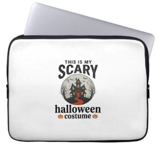 Capa Para Notebook Roupa Assustadora de Halloween Casa Assombrada Des