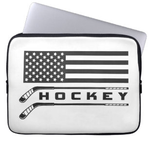 Capa Para Notebook Roupa de Hóquei na Bandeira Americana