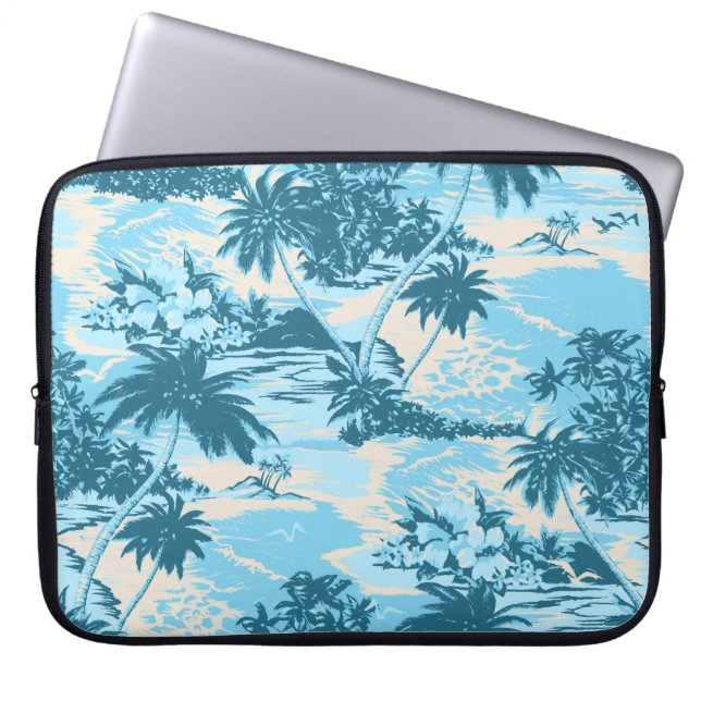 Capa Para Notebook Roupa de mergulho havaiano do neopreno da baía de (Frente)