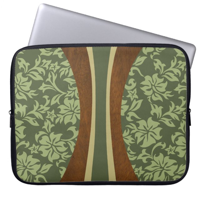 Capa Para Notebook Roupa de mergulho havaiano do neopreno da prancha (Frente)