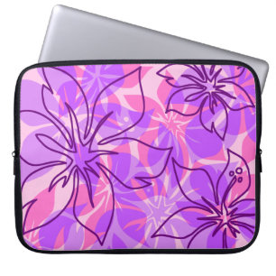 Capa Para Notebook Roupa de mergulho havaiano do neopreno do hibiscus