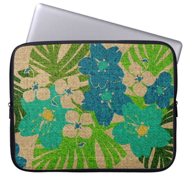Capa Para Notebook Roupa de mergulho havaiano do neopreno do jardim (Frente)