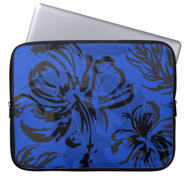Capa Para Notebook Roupa de mergulho havaiano floral do neopreno do (Frente)