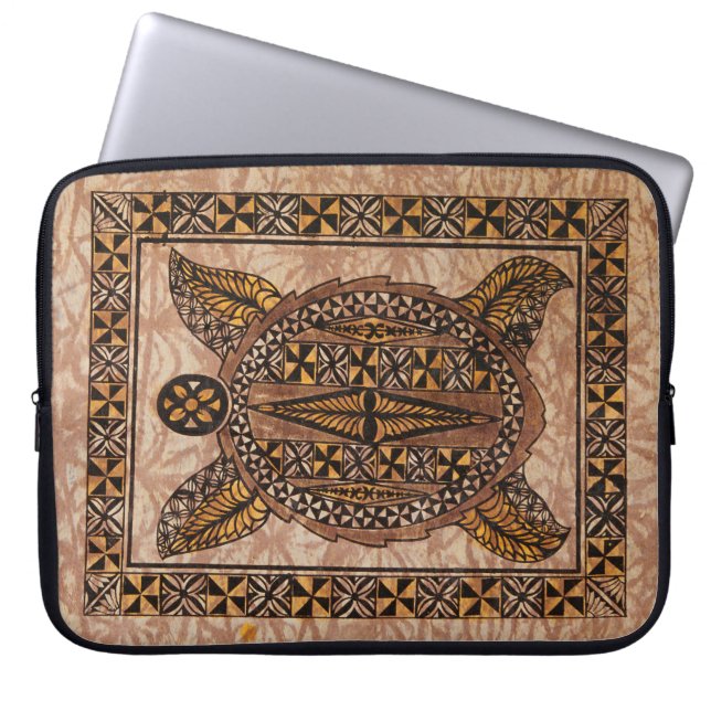 Capa Para Notebook Roupa de mergulho havaiano primitivo do Tapa do (Frente)