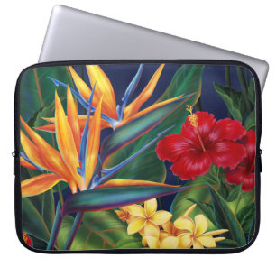 Capa Para Notebook Roupa de mergulho tropical do neopreno do paraíso