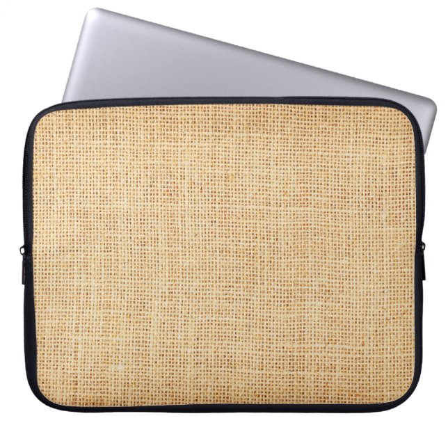 Capa Para Notebook Roupa natural, fundo texturizado. (Frente)