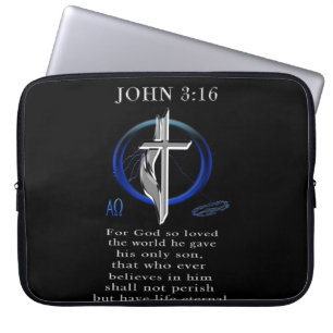 Capa Para Notebook roupas John 3:16