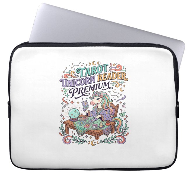 Capa Para Notebook Roupas Kawaii Premium Leitor de Tarot Unicórnio (Frente)