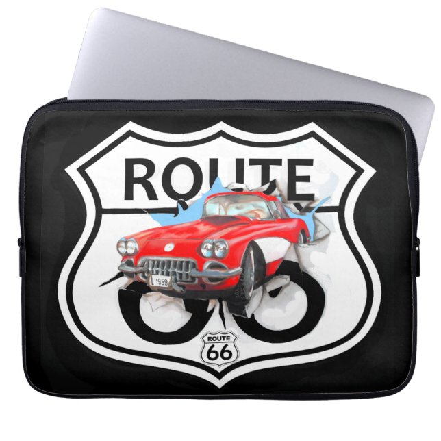 Capa Para Notebook Route 66 life style  love the freedom (Frente)