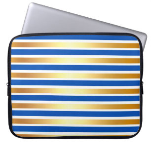 CAPA PARA NOTEBOOK ROYAL AZUL DOURADO, CHUVAS BRANCAS