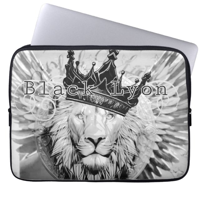 Capa Para Notebook Royal black Lyon  (Frente)