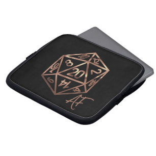 Capa Para Notebook RPG Crit AF Copper Fantasy Tabletop Gamer Dice