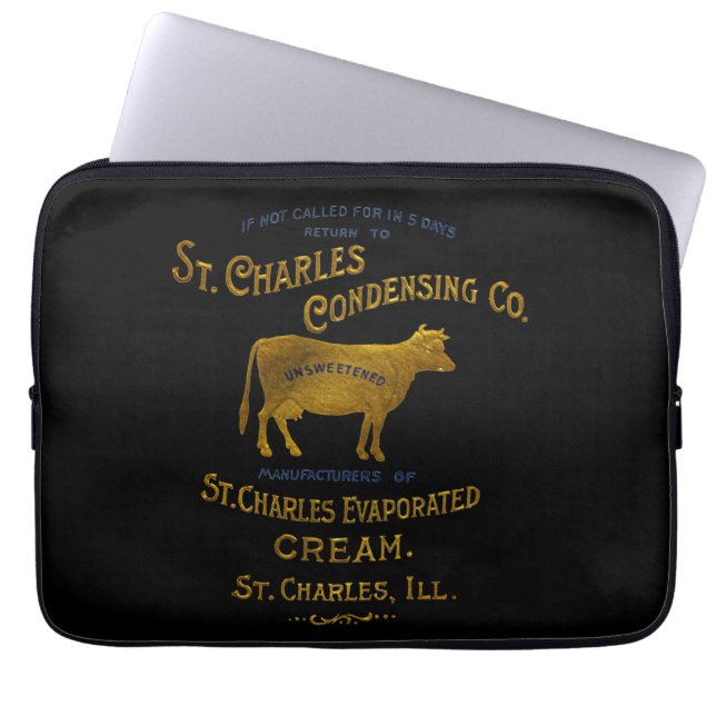Capa Para Notebook Rua Charles Illinois DAIRY COW MILK CREAM 1899 (Frente)