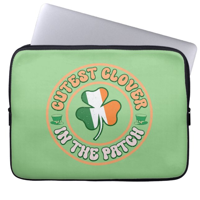 Capa Para Notebook Rua... o dia do Patrick Charm Cutest Clover no Pat (Frente)