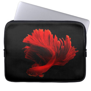 Capa Para Notebook Ruby Red Siamese Fighting Fish