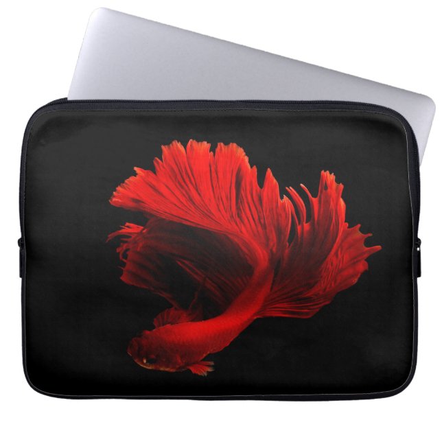 Capa Para Notebook Ruby Red Siamese Fighting Fish (Frente)