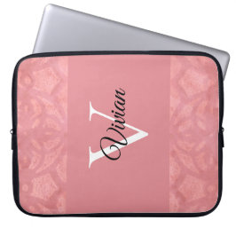 Capa Para Notebook Ruddy Pink Batik Name Monogrammed