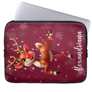 Capa Para Notebook Rudolph O Nariz Vermelho Natal