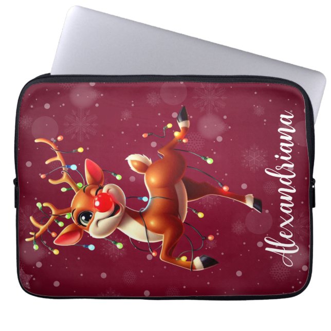 Capa Para Notebook Rudolph O Nariz Vermelho Natal (Frente)