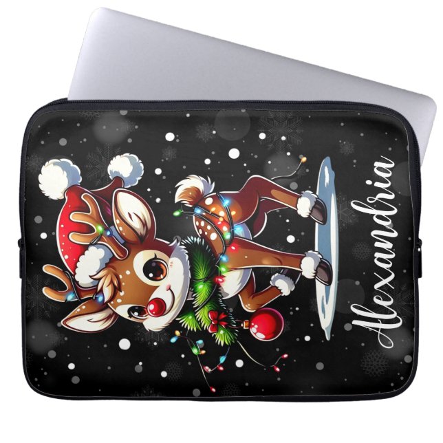 Capa Para Notebook Rudolph O Nariz Vermelho Natal (Frente)