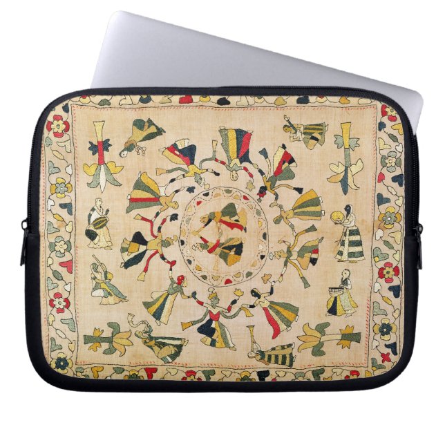 Capa Para Notebook Rumal: cobrir quadrado do bordado que mostra o (Frente)