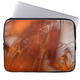 Capa Para Notebook Rust Realm Fractal e Dourado