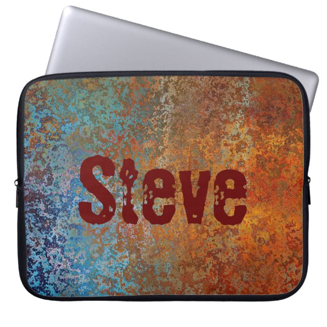 Capa Para Notebook Rusty, Verdigris, Grunge Steampunk (Frente)