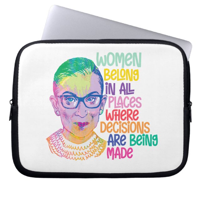 Capa Para Notebook Ruth Bader Ginsburg Mulheres Pertencem A Todos Os  (Frente)