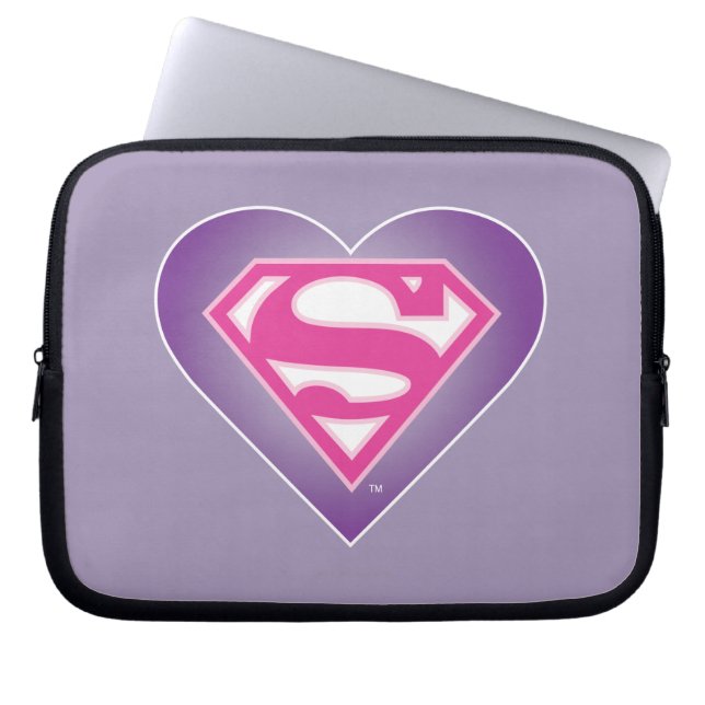 Capa Para Notebook S-Shield do Coração Roxo (Frente)