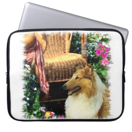 Capa Para Notebook Sable Rough Collie Art