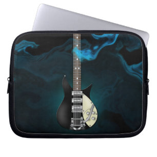Capa Para Notebook Saco azul dos eletrônicos da guitarra elétrica d