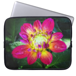 Capa Para Notebook Saco cor-de-rosa do laptop da dália