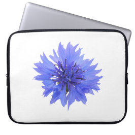 Capa Para Notebook Saco de eletrônicos com design de flor azul