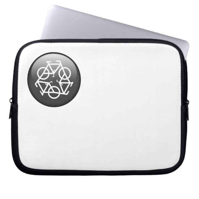 Capa Para Notebook Saco de Eletrônicos de reciclismo (Frente)