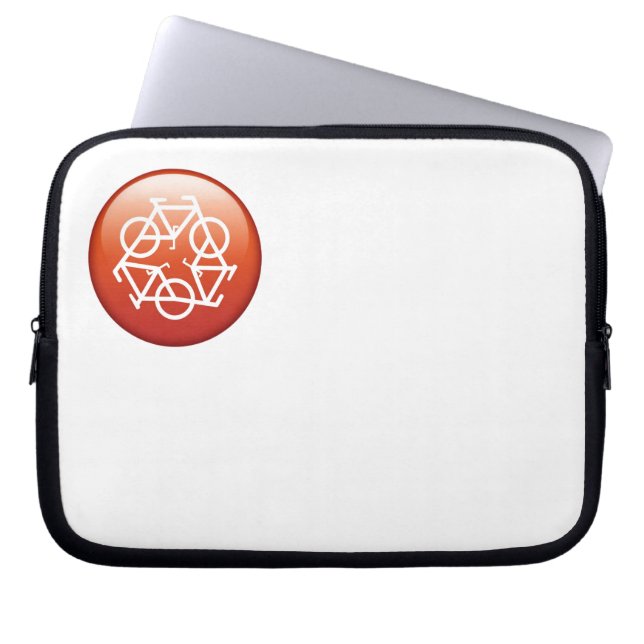 Capa Para Notebook Saco de Eletrônicos de reciclismo (Frente)