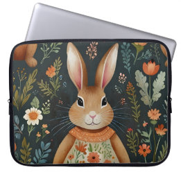 Capa Para Notebook Saco de Eletrônicos Mágicos do Bunny Springtime