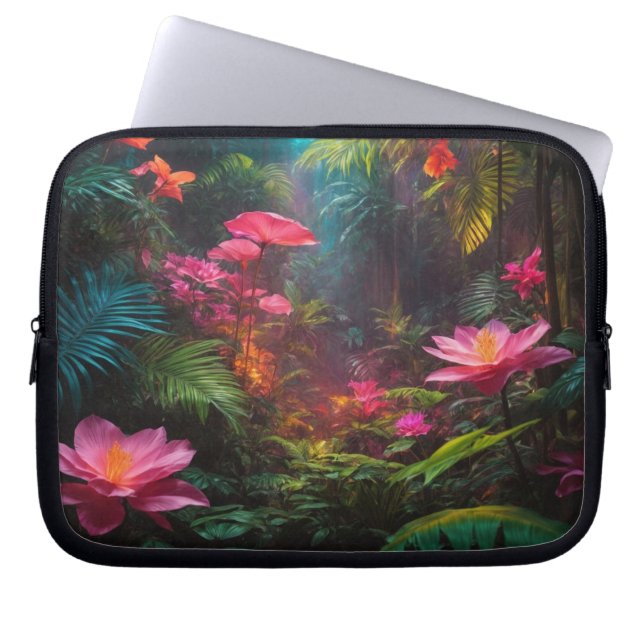 Capa Para Notebook Saco de Eletrônicos Tropicais (Frente)