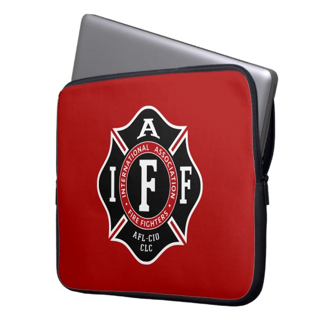 Capa Para Notebook Saco de Laptop Cruz do IAFF Maltês (Frente Esquerda)