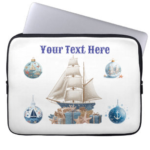 Capa Para Notebook "Saco de Laptop de Natal Personalizado - Fest