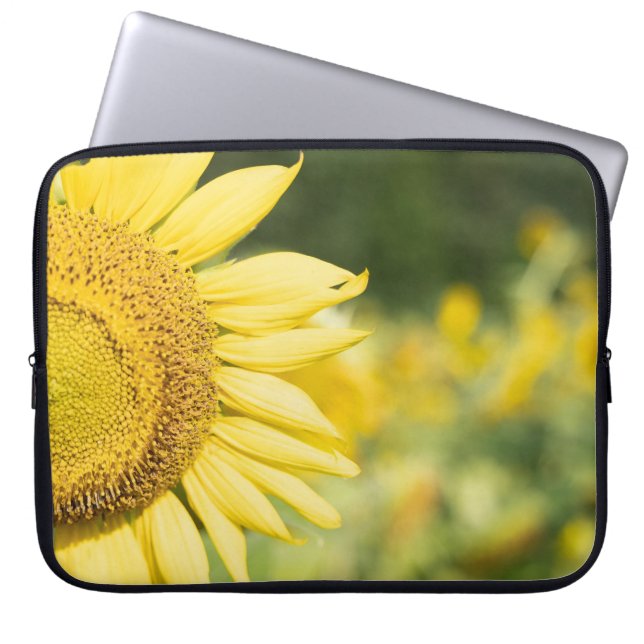 Capa Para Notebook Saco de Laptop de Sunflower Field (Frente)