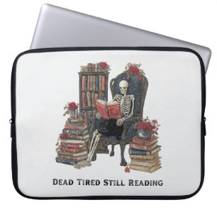Capa Para Notebook Saco do Laptop de Leitura do Esqueleto - Tampa do
