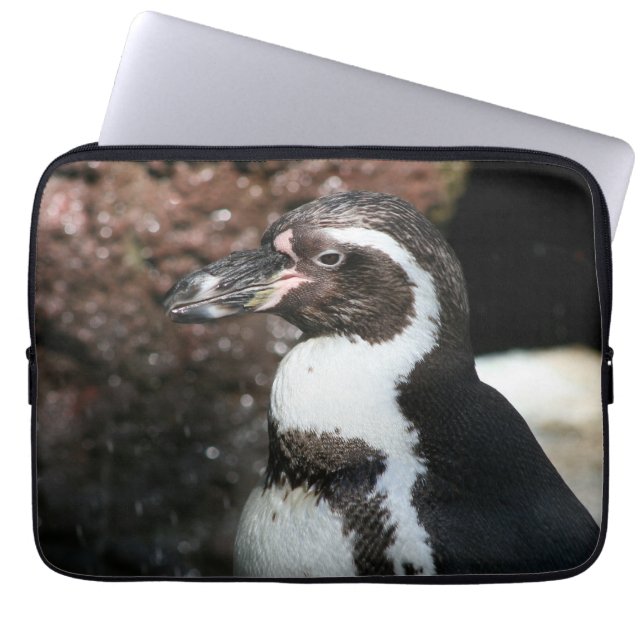 Capa Para Notebook Saco Eletrônicos de pinguim (Frente)