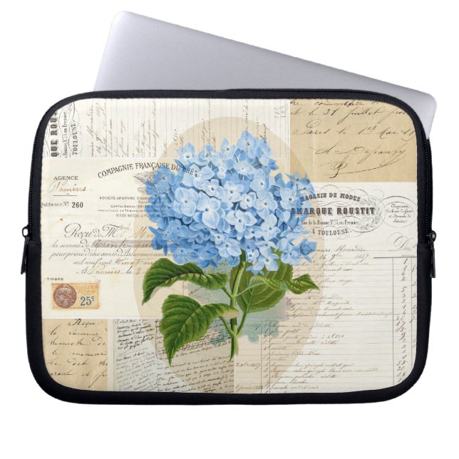 Capa Para Notebook Saco francês do laptop das coisas efêmeras do (Frente)