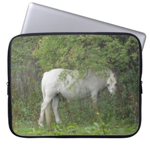 Capa Para Notebook Saco tímido do laptop do cavalo branco